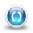 Glossy 3d blue orbs2 053 Icon